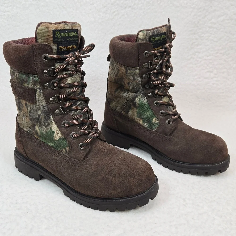 Remington Men 870 Series‎ Hunting Boots Size 7.5W Camouflage Thinsulate Ultra